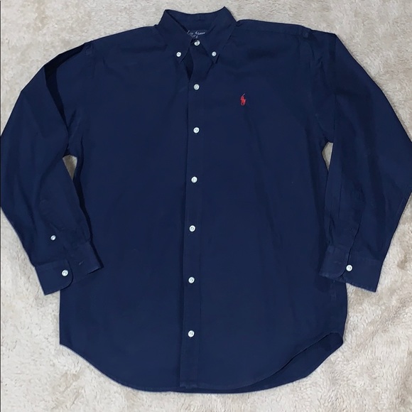 Ralph Lauren Other - Boys Ralph Lauren Navy Blue Shirt Size XL